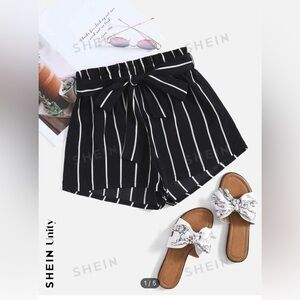 Black and white dress shorts from SHEIN